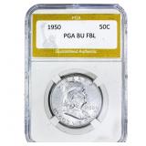 1950 Franklin Half Dollar PGA BU FBL