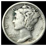 1925-S Silver Mercury Dime LIGHTLY CIRCULATED