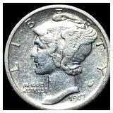 1917-D Silver Mercury Dime CLOSELY  UNCIRCULATED