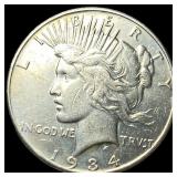 1934-S Silver Peace Dollar CLOSELY  UNCIRCULATED