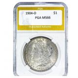 1904-O Morgan Silver Dollar PGA MS66