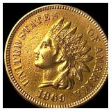1869 Indian Head Cent CHOICE AU