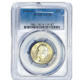 1936-D Washington Silver Quarter PCGS AU58
