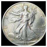 1936 Silver Walking Liberty Half Dollar  CHOICE B
