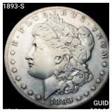 1893-S Morgan Silver Dollar NEARLY UNCIRCULATED
