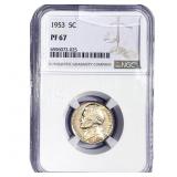 1953 Washington Silver Nickel NGC PF67