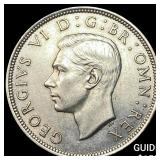 1938 Great Britain Silver 1/2 Crown