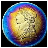 1838 Toned Capped Bust Half Dollar CLOSELY  UNCIR