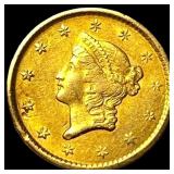 1851 Gold $1 Type 1 CLOSELY UNCIRCULATED