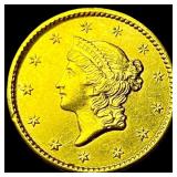 1849 Gold $1 Liberty Head CLOSELY UNCIRCULATED