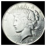 1925-S Silver Peace Dollar CLOSELY UNCIRCULATED