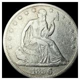 1856 Seated Liberty Half Dollar NEARLY UNCIRCULATE