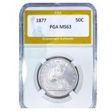 1877 Seated Liberty Half Dollar PGA MS63