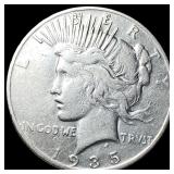 1935-S Silver Peace Dollar LIGHTLY CIRCULATED