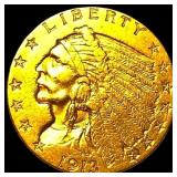 1913 Indian Head Gold $2.50 Quarter Eagle  CLOSEL