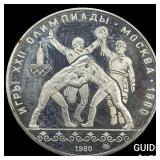 1980 Russia Silver 10 Roubles