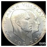 1970 Norway Silver 25 Kroner