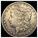 1892-S Silver Morgan Dollar ABOUT  UNCIRCULATED