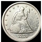 1875-S Silver Twenty Cent Piece NEARLY  UNCIRCULA