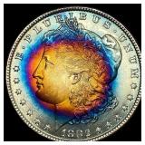 1882 Toned Silver Morgan Dollar UNCIRCULATED