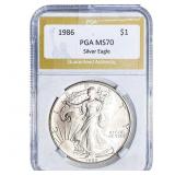1986 Silver Eagle PGA MS70