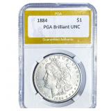 1884 Morgan Silver Dollar PGA Brilliant UNC