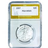 1937 Walking Liberty Half Dollar PGA MS65