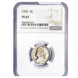 1953 Jefferson Nickel NGC PF67