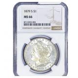 1879-S Morgan Silver Dollar NGC MS66