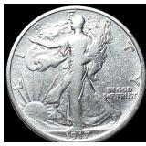 1917-S Silver Walking Liberty Half Dollar  LIGHTL