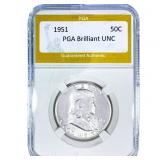 1951 Franklin Half Dollar PGA Brilliant UNC