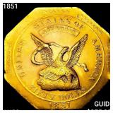 1851 "887" $50 Cal Gold Assay CHOICE AU
