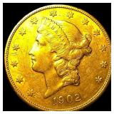 1902-S Liberty Head Double Eagle $20 Gold  CLOSEL