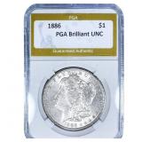 1886 Morgan Silver Dollar PGA Brilliant UNC