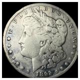 1892-CC Silver Morgan Dollar LIGHTLY  CIRCULATED