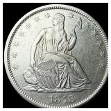 1843-O Silver Seated Liberty Half Dollar  CLOSELY
