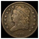 1832 Classic Head Half Cent LIGHTLY  CIRCULATED