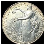 1915-S Silver Panama-Pacific Half Dollar  CHOICE