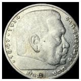 1935D Germany Silver 5 Reichsmark