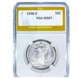 1938-D Walking Liberty Half Dollar PGA MS67
