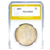 1897 Morgan Silver Dollar PGA MS63