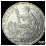 1908A French Indo-China .7813oz Silver Piastre