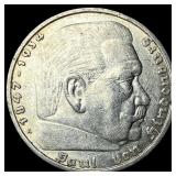 1935A Germany Silver 5 Reichsmark