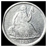 1837 Silver Seated Liberty Half Dime HIGH  GRADE