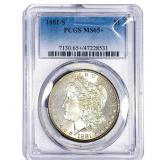 1881-S Morgan Silver Dollar PCGS MS65+
