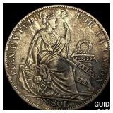 1933 Peru Silver Sol