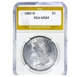 1885-O Morgan Silver Dollar PGA MS64