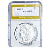 1900-S Morgan Silver Dollar PGA MS62