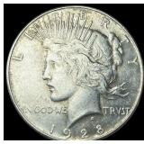 1928-S Silver Peace Dollar CLOSELY  UNCIRCULATED