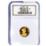 1957 Wheat Cent NGC PF67 CAMEO RD